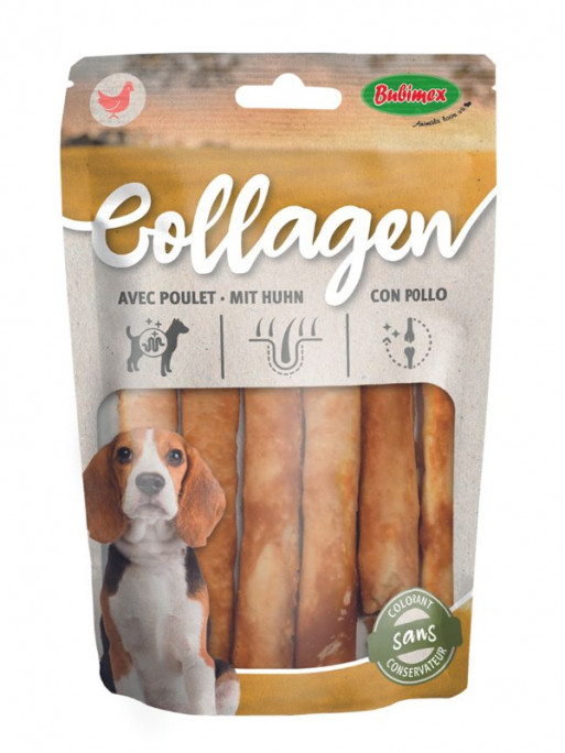 Sticks de collagène au poulet x10 Bubimex