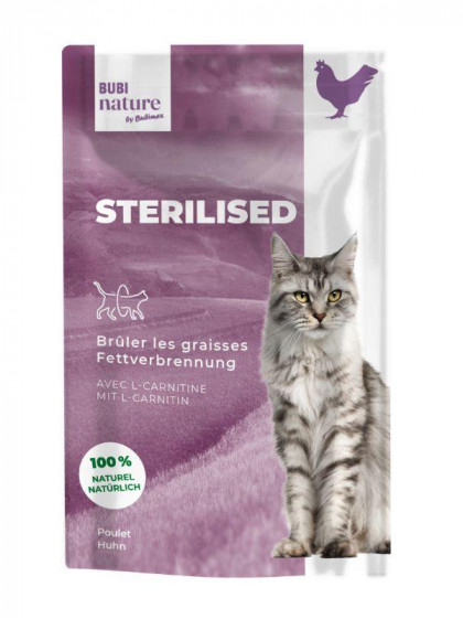 Patée Bubi Nature Stérilisé filet de poulet 70g Bubimex