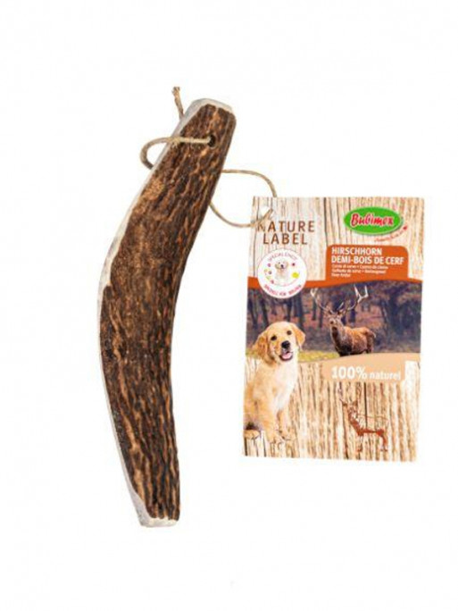 Bois de cerf coupé en deux Bubimex