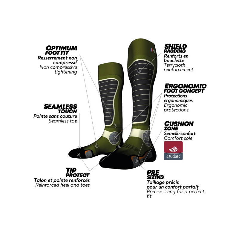 Chaussettes Hunting Outlast Monnet