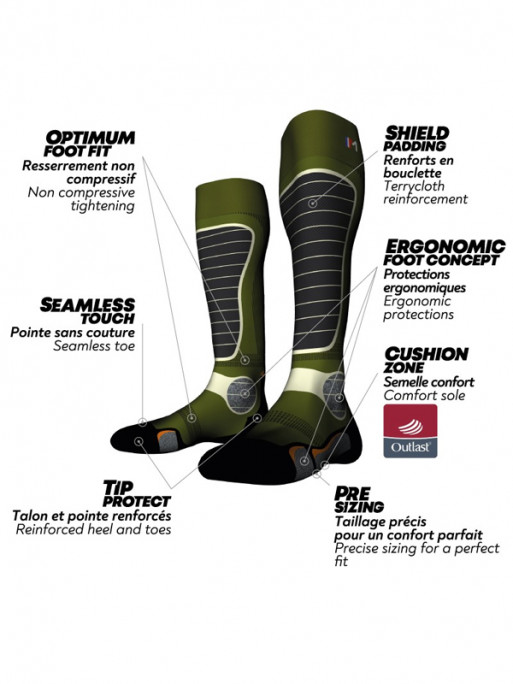 Chaussettes Hunting Outlast Monnet