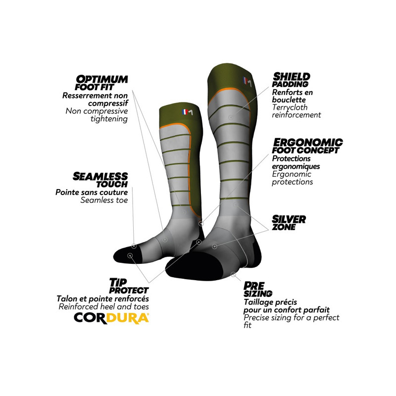 Chaussettes Hunting Silver Monnet