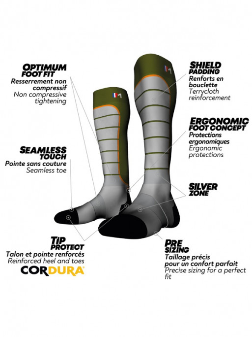 Chaussettes Hunting Silver Monnet