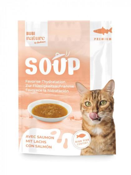 Soupe Bubi Nature au saumon 50g chat Bubimex
