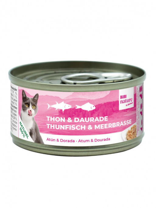 Patée Bubi Nature thon & daurade chat 70g Bubimex