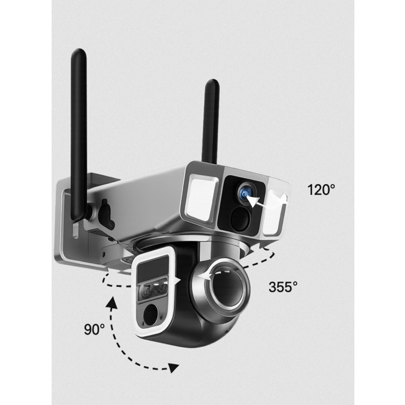 Caméra de surveillance 360° CAM1200 Num'axes