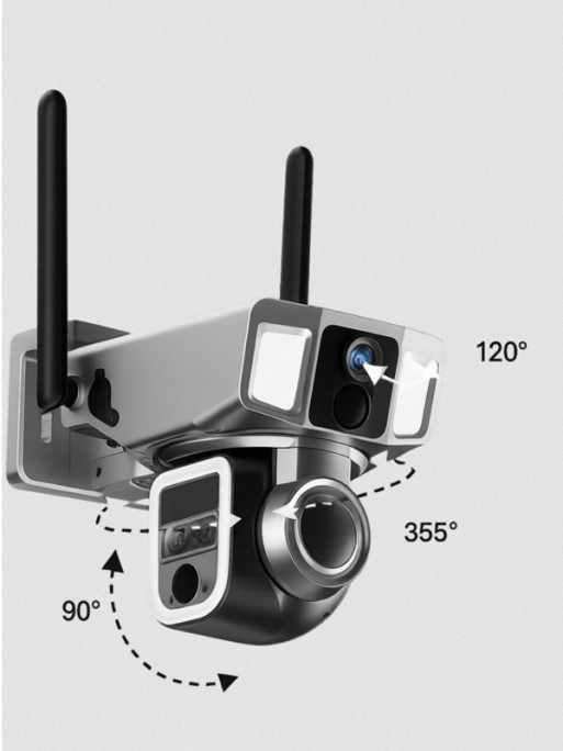 Caméra de surveillance 360° CAM1200 Num'axes