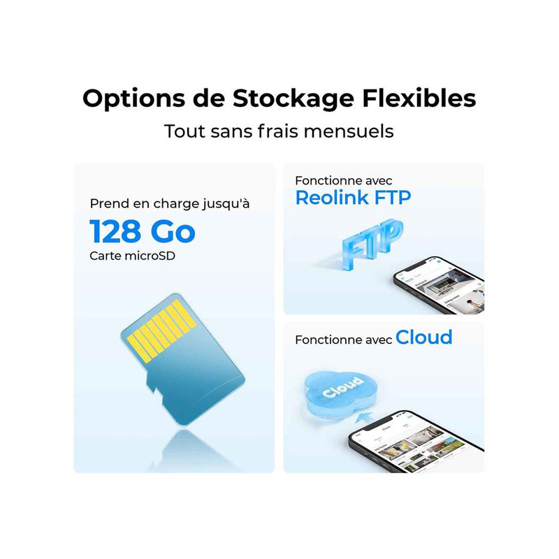 Caméra sans fil avec panneau solaire GO G330 4G Reolink