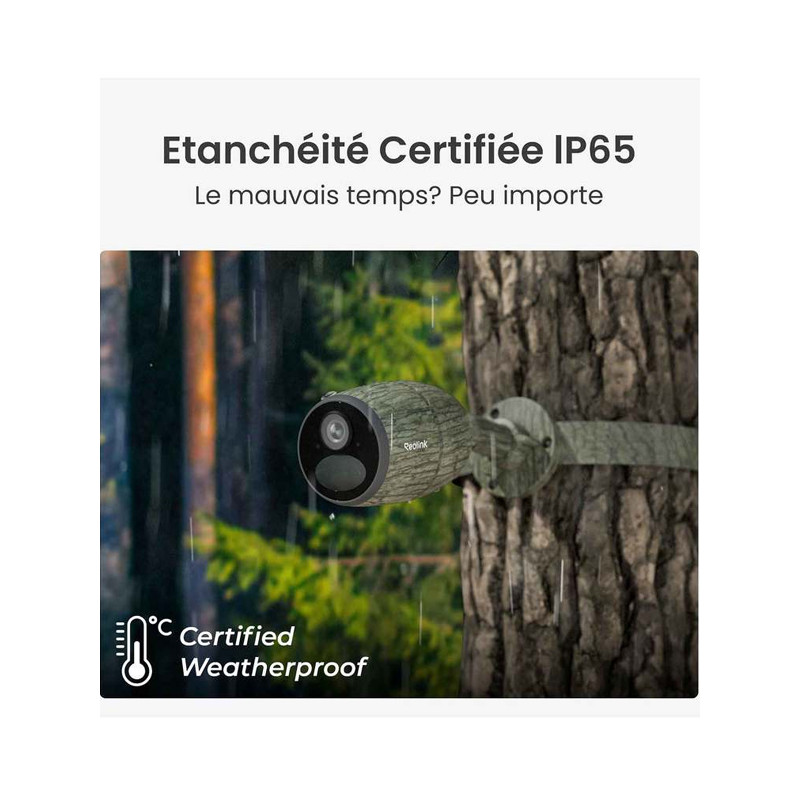 Caméra sans fil avec panneau solaire GO G330 4G Reolink