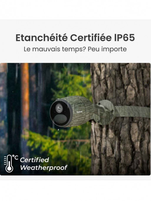 Caméra sans fil avec panneau solaire GO G330 4G Reolink