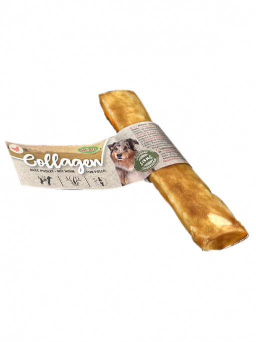 Bâtonnet de collagène au poulet 15cm vrac Bubimex