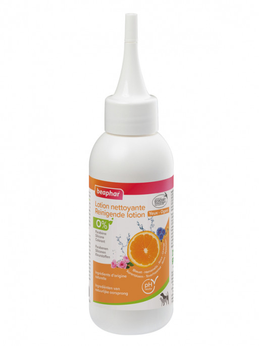 Lotion nettoyante yeux écocertifiée pour chien et chat 100ml