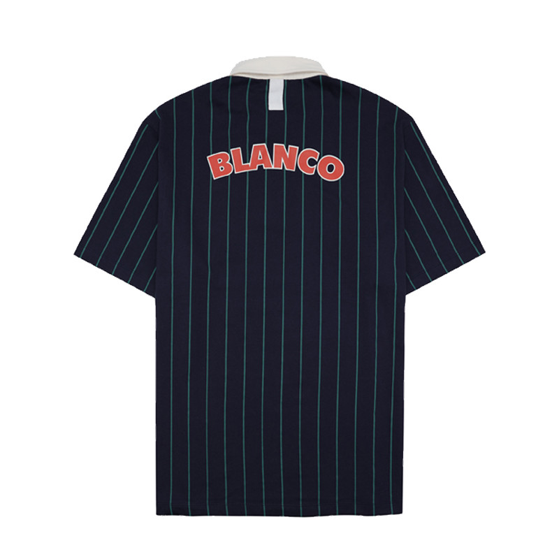 Polo manches courtes Jersey rayé Serge Blanco