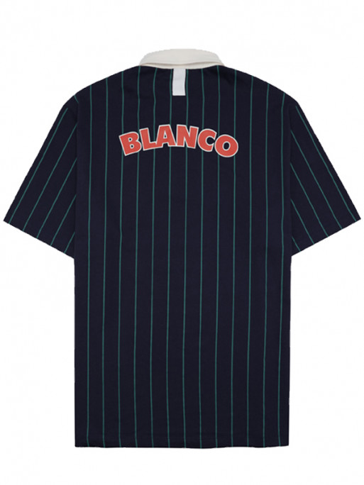 Polo manches courtes Jersey rayé Serge Blanco