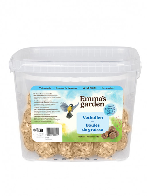 Seau de boules de graisses pour oiseaux 50x80g Emma's Garden