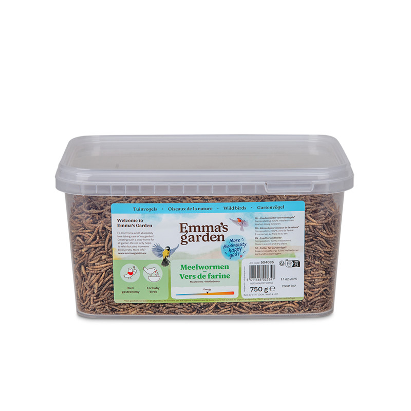 Seau de vers de farine 750g Emma's Garden