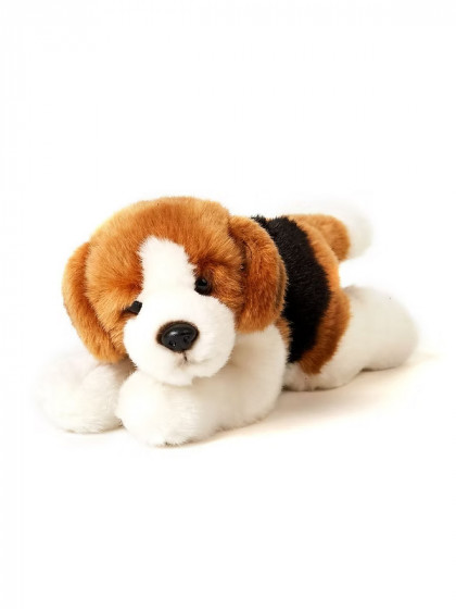 Peluche Beagle couché Nature de Brenne