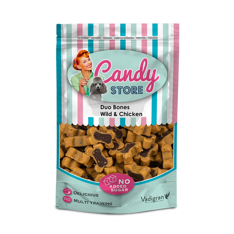 Friandises Candy Duo Bones Gibier et Poulet 180g
