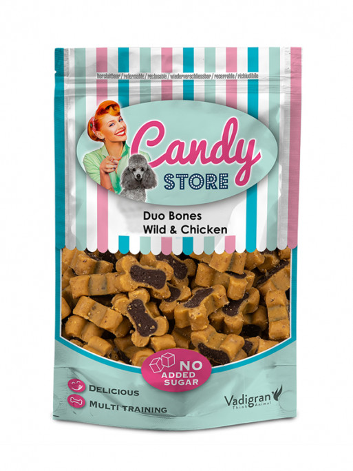 Friandises Candy Duo Bones Gibier et Poulet 180g