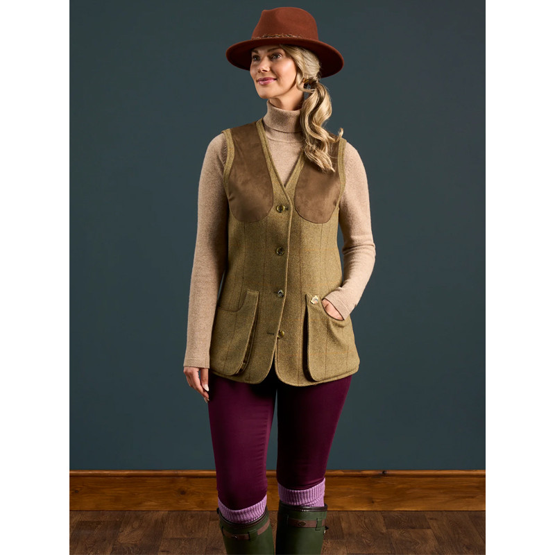 Gilet de tir en tweed Combrook femme Alan Paine