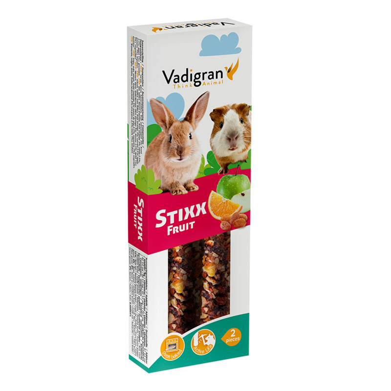 Sticks aux fruits Stixx lapin/cobaye Vadigran