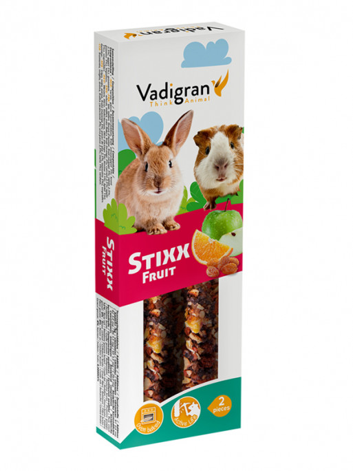 Sticks aux fruits Stixx lapin/cobaye Vadigran