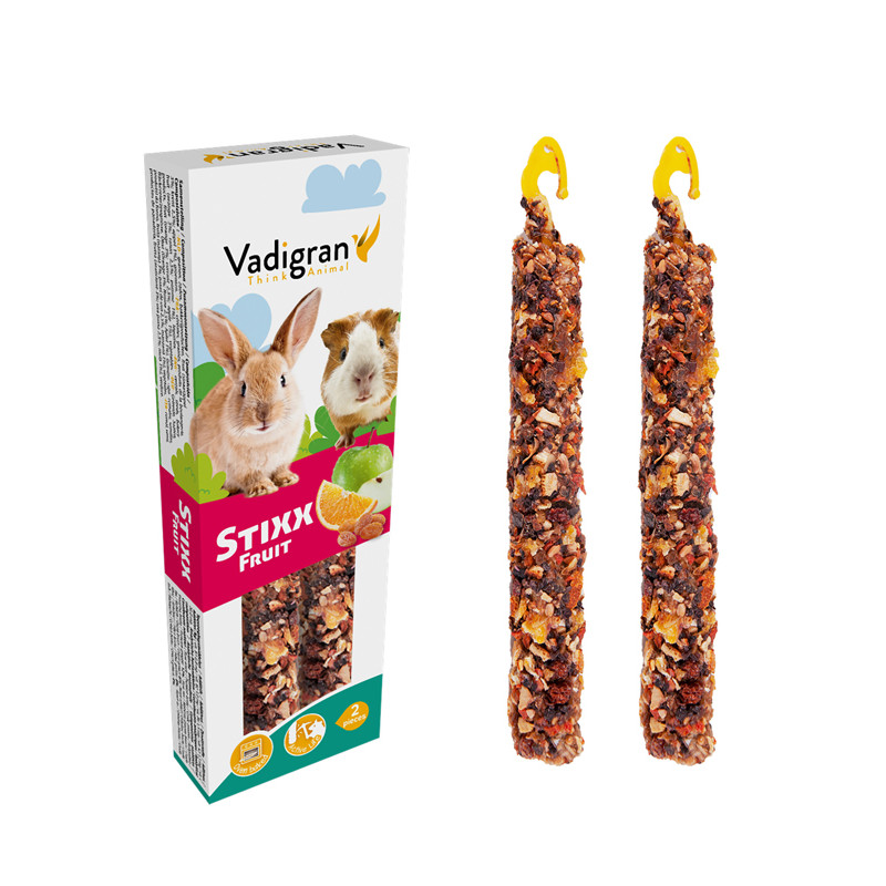 Sticks aux fruits Stixx lapin/cobaye Vadigran