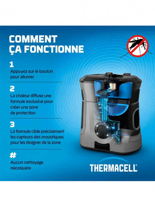 Bouclier anti-moustiques EX90 batterie rechargeable Thermacell