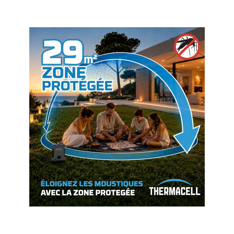Bouclier anti-moustiques EX90 batterie rechargeable Thermacell