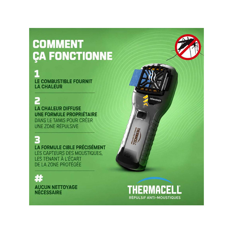 Bouclier anti-moustiques portable MR300LX Thermacell