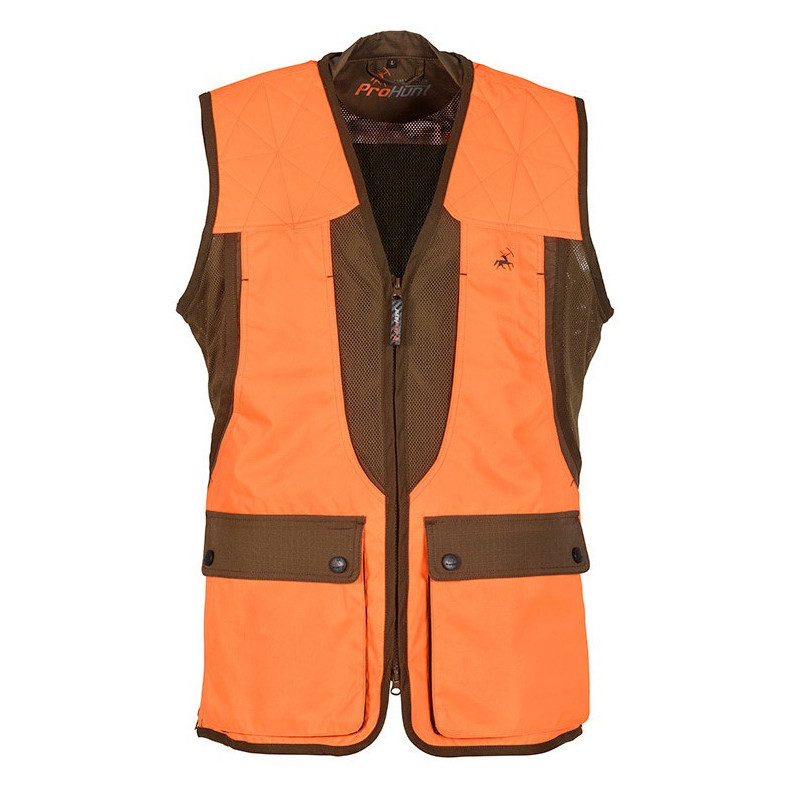 Gilet Grouse orange/kaki Pro hunt