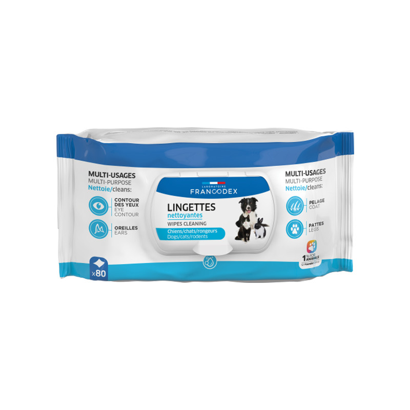 Lingettes nettoyantes multi-usages x80 Francodex