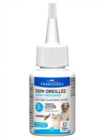 Lotion nettoyante pour les oreilles 60ml Francodex