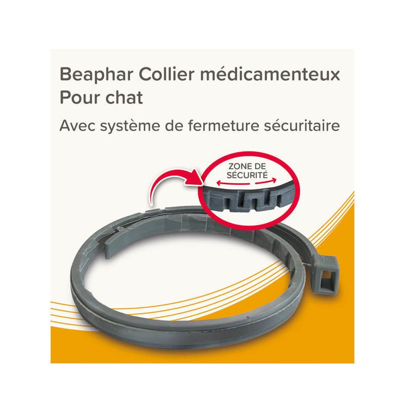Collier médicamenteux 1.25g + 056g chat Beaphar