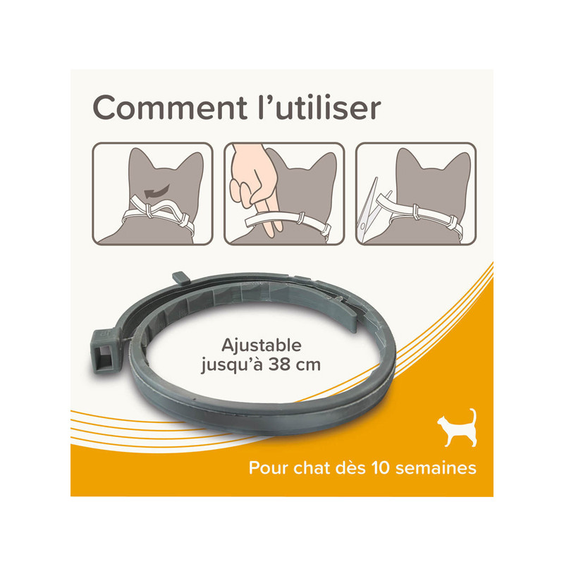 Collier médicamenteux 1.25g + 056g chat Beaphar