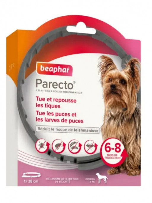 Collier médicamenteux 1.25g + 056g chien Beaphar