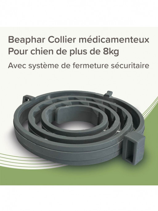 Collier médicamenteux 4.5g + 2.03g chien Beaphar