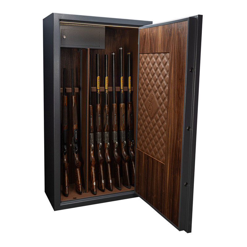 Armoire forte Héritage 8 armes cuir et bois Browning