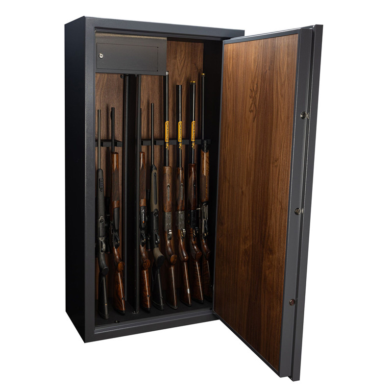 Armoire forte Héritage 14 armes cuir et bois Browning
