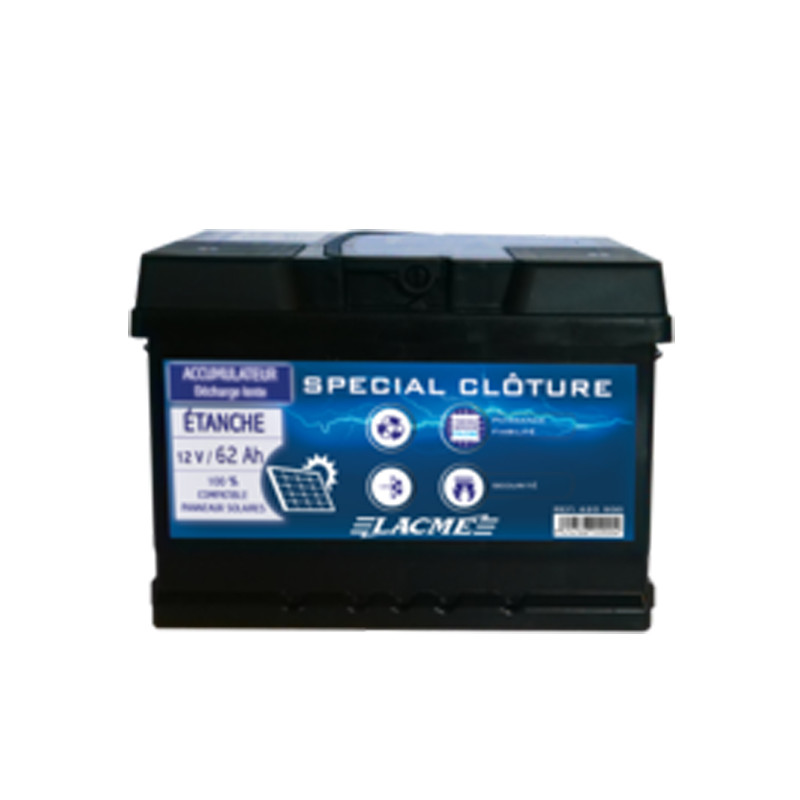 Accumulateur 12V/62Ah Lacmé