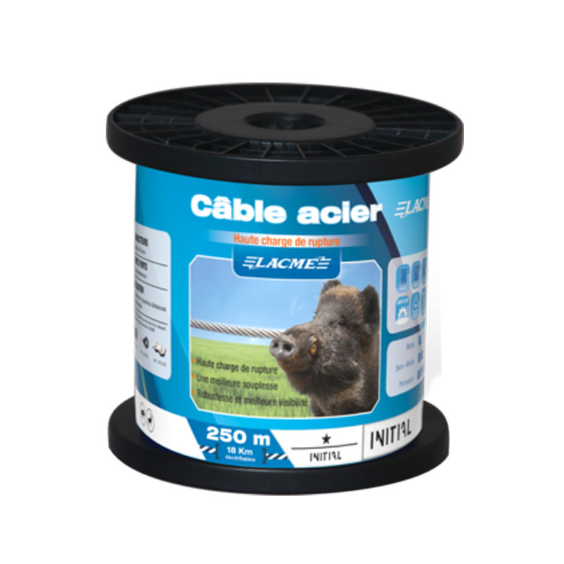 Câble en acier 250m Lacmé