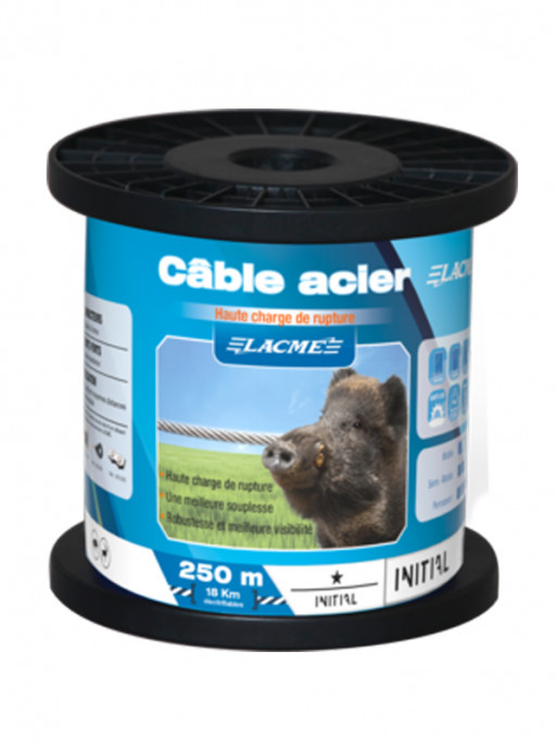 Câble en acier 250m Lacmé