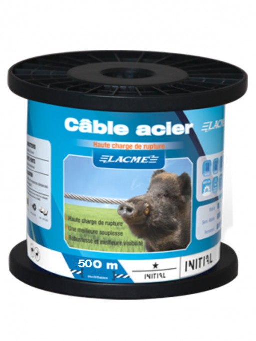 Câble en acier 500m Lacmé