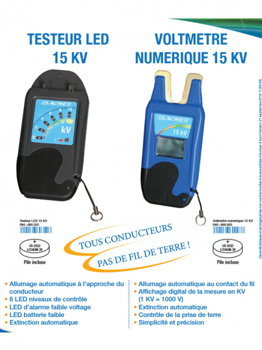 Testeur LED 15KV Lacmé