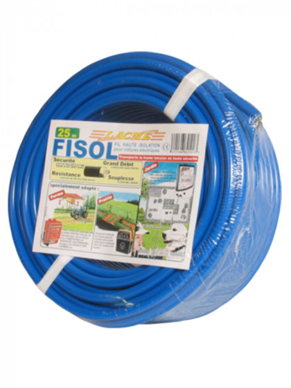 Fil haute tension cuivre Fisol 25m Lacmé