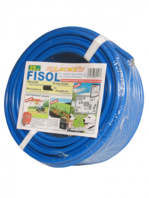 Fil haute tension cuivre Fisol 25m Lacmé
