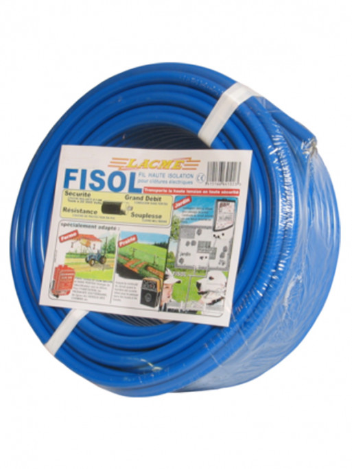 Fil haute tension cuivre Fisol 10m Lacmé