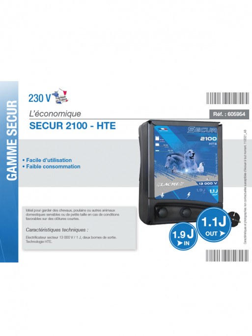Electrificateur Secur 2100 HTE Lacmé