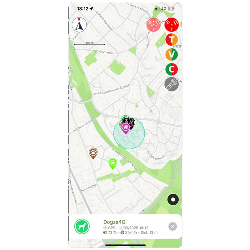 Collier GPS Dogze 4G Huntpower