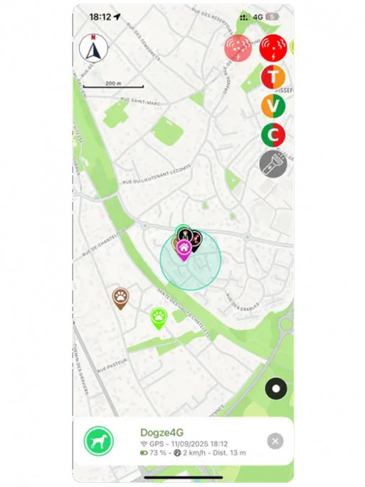 Collier GPS Dogze 4G Huntpower